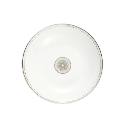 MALMAISON IMPÉRIALE Porcelain Soup Cereal Bowl Platinum Finish