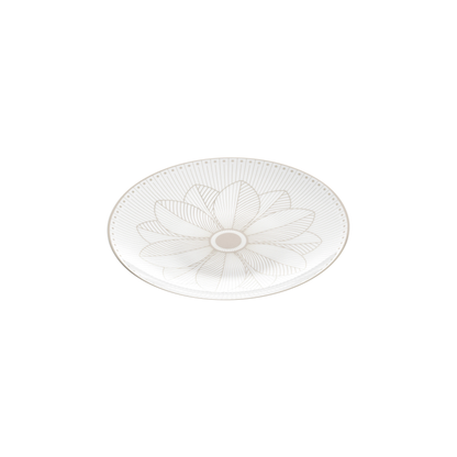 MALMAISON IMPÉRIALE Porcelain Bread Plate Platinum Finish