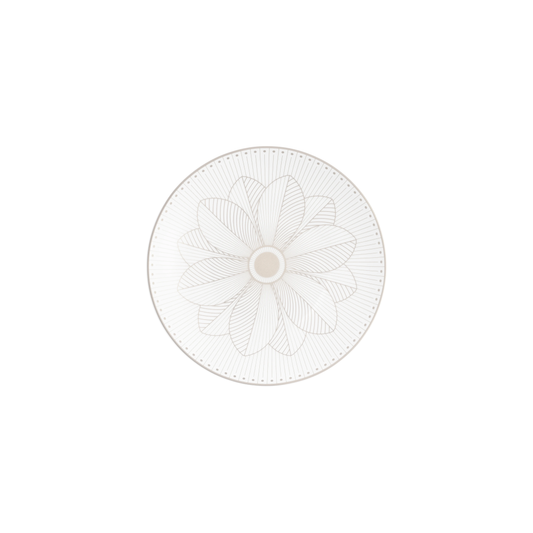 MALMAISON IMPÉRIALE Porcelain Bread Plate Platinum Finish Bakhache Lifestyle Australia