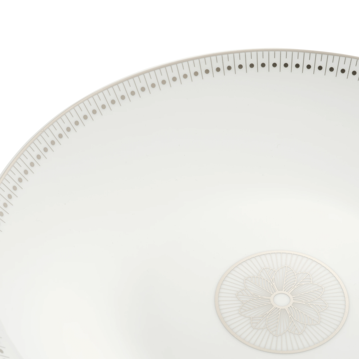 MALMAISON IMPÉRIALE Porcelain Open Vegetable Dish Platinum Finish