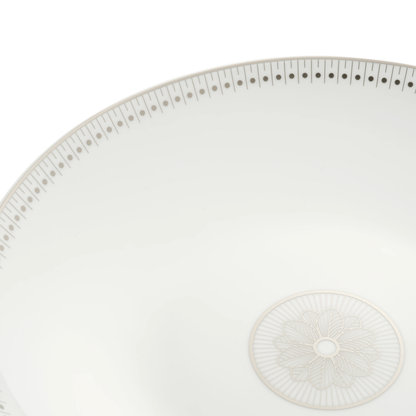 MALMAISON IMPÉRIALE Porcelain Open Vegetable Dish Platinum Finish