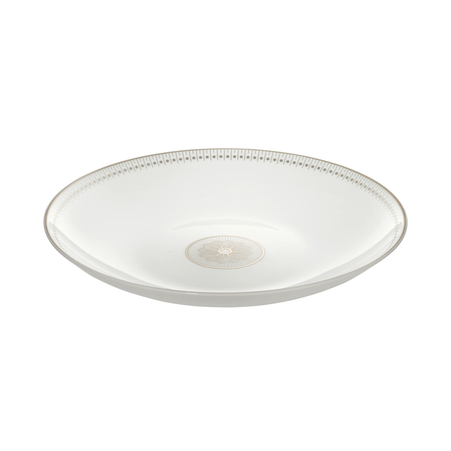 MALMAISON IMPÉRIALE Porcelain Open Vegetable Dish Platinum Finish