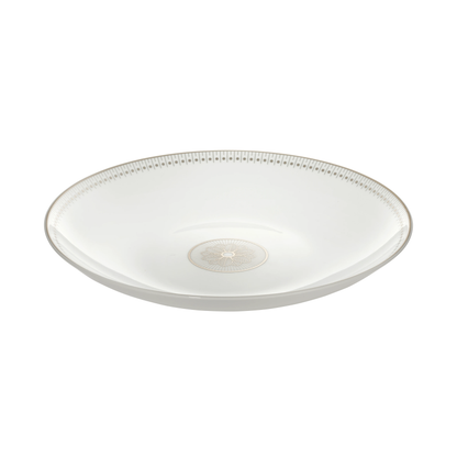 MALMAISON IMPÉRIALE Porcelain Open Vegetable Dish Platinum Finish