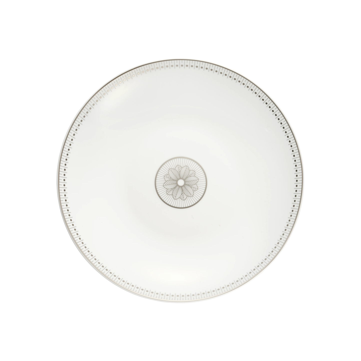 MALMAISON IMPÉRIALE Porcelain Open Vegetable Dish Platinum Finish