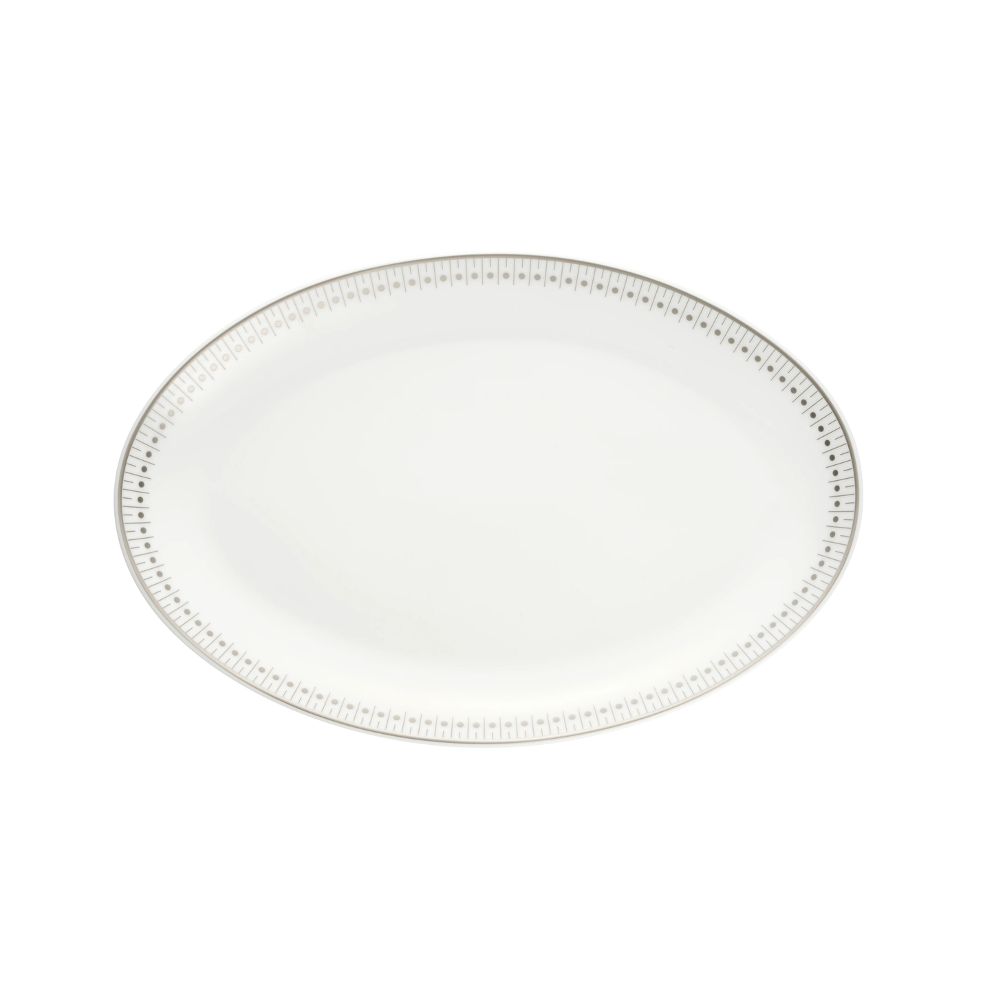 MALMAISON IMPÉRIALE Porcelain Oval platter 28 cm Platinum Finish