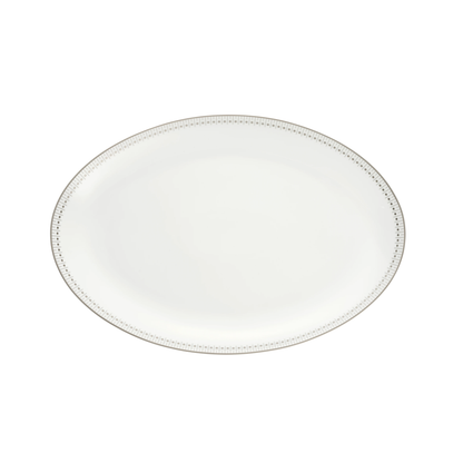 MALMAISON IMPÉRIALE Porcelain Oval platter 38 cm Platinum Finish