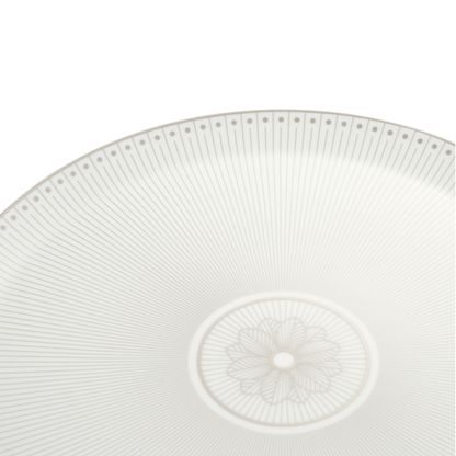 MALMAISON IMPÉRIALE Porcelain Pie Dish Platinum Finish
