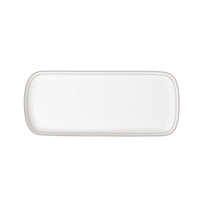 MALMAISON IMPÉRIALE Porcelain Cake Platter Platinum Finish