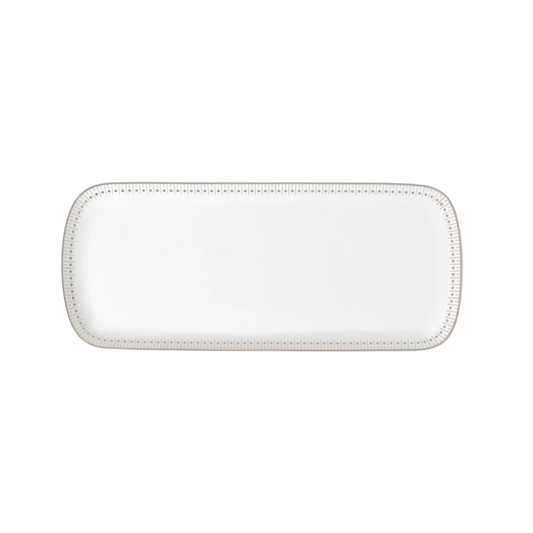 MALMAISON IMPÉRIALE Porcelain Cake Platter Platinum Finish Bakhache Lifestyle Australia