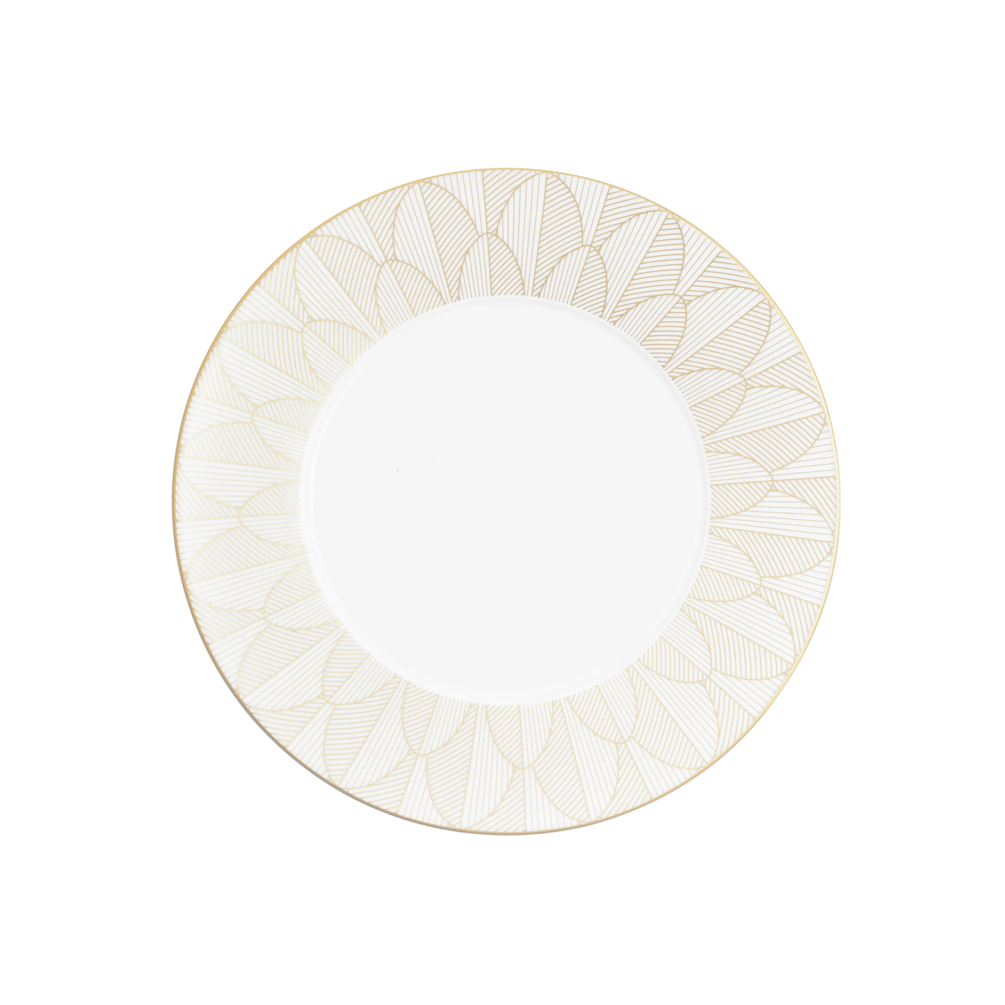 MALMAISON IMPÉRIALE Dinner Porcelain Plate Gold Finish