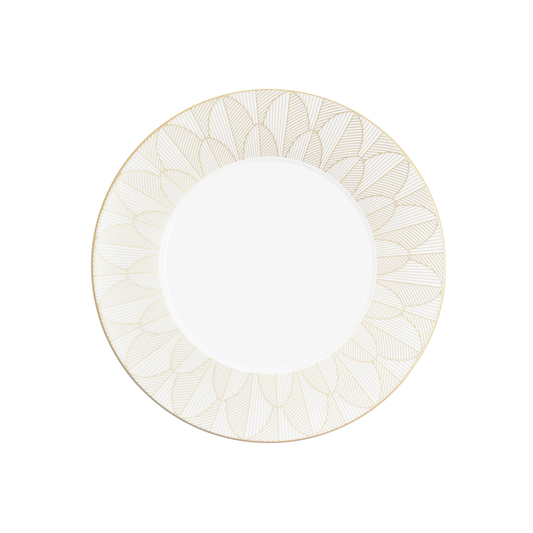 MALMAISON IMPÉRIALE Dinner Porcelain Plate Gold Finish Bakhache Lifestyle Australia