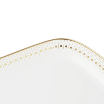 MALMAISON IMPÉRIALE Porcelain Cake Platter Gold Finish