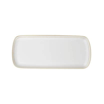 MALMAISON IMPÉRIALE Porcelain Cake Platter Gold Finish