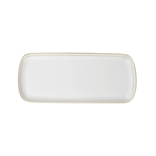 MALMAISON IMPÉRIALE Porcelain Cake Platter Gold Finish Bakhache Lifestyle Australia