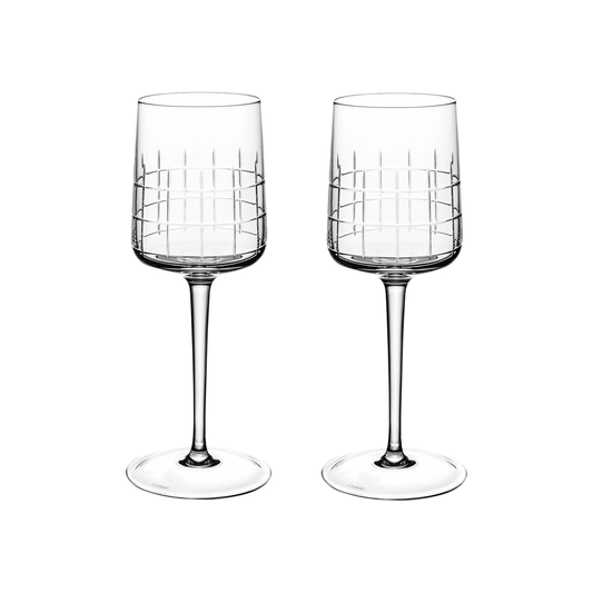 GRAPHIK Set of 2 Crystal Water Glasses Bakhache Lifestyle Australia