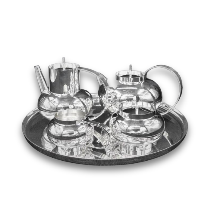 Christofle 5 piece tea set Ceylan