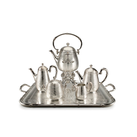 Christofle Antique Tea Service Set - Model Bamboo Bakhache Lifestyle Australia