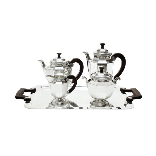 Christofle four-piece Tea set  with tray Bakhache Lifestyle Australia