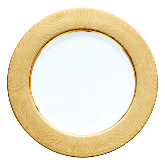 GUILLOCHÉ Gilded Porcelain Charger Bakhache Lifestyle Australia