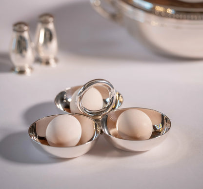 VERTIGO 3-Tier Silver-Plated Three Part Server Small