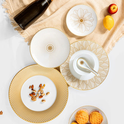 MALMAISON IMPÉRIALE Porcelain Bread Plate Gold Finish