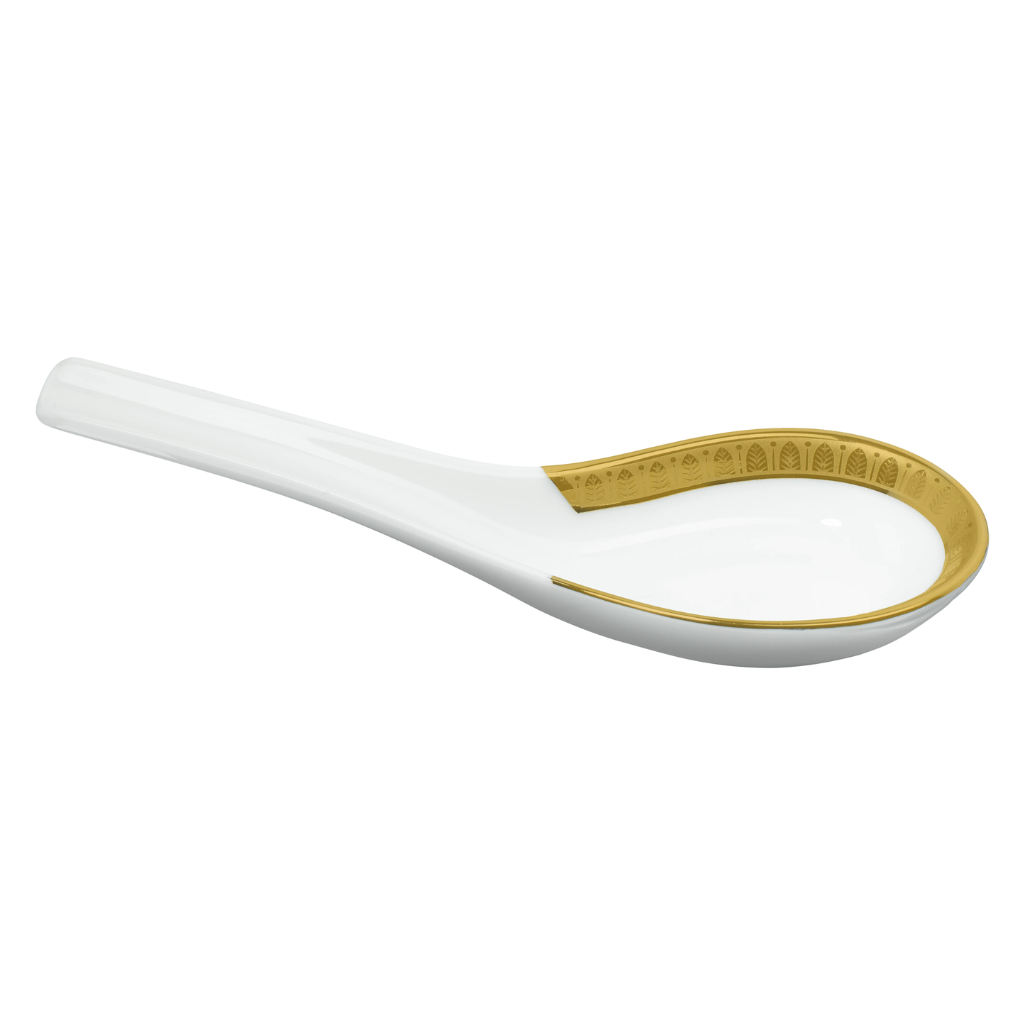 MALMAISON Porcelain Chinese Spoon Gold Finish