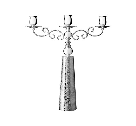 JARDIN D'EDEN Silver-Plated Candelabra Bakhache Lifestyle Australia