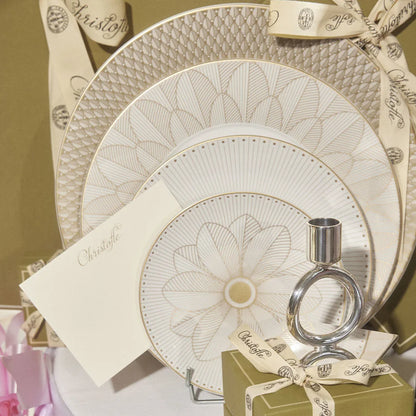 MALMAISON IMPÉRIALE Porcelain Underplate Platinum Finish