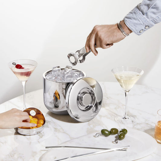 OH DE CHRISTOFLE Stainless Steel Insulated Ice Bucket Bakhache Lifestyle Australia