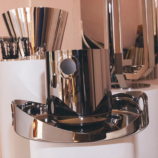OH DE Christofle Stainless Steel Champagne Bucket Bakhache Lifestyle Australia
