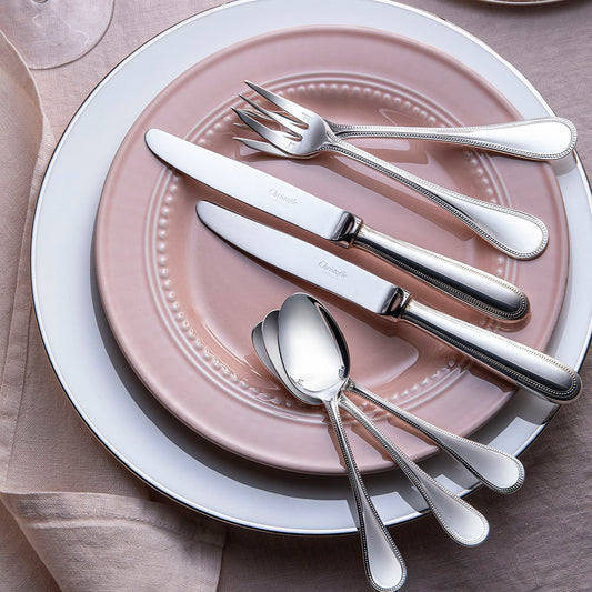 STEEL PERLES 36-Piece Stainless Steel Flatware Set with Free Storage Box Bakhache Lifestyle Australia